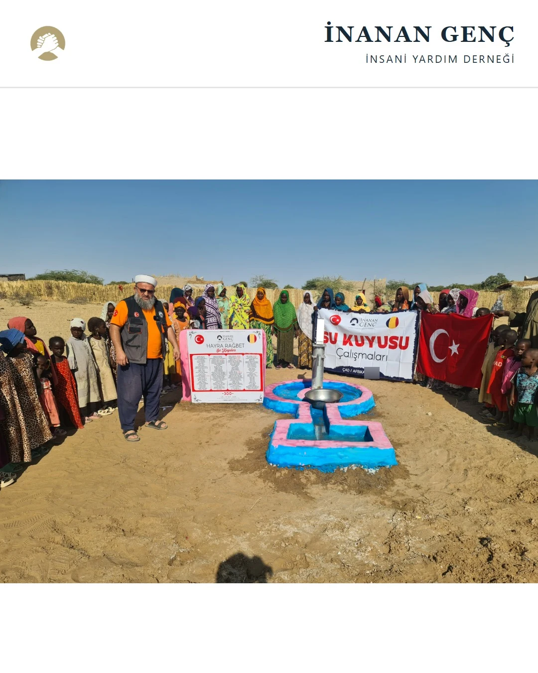 Çad’da Hayra Rağbet Su Kuyusu çalışmamızdan kareler
