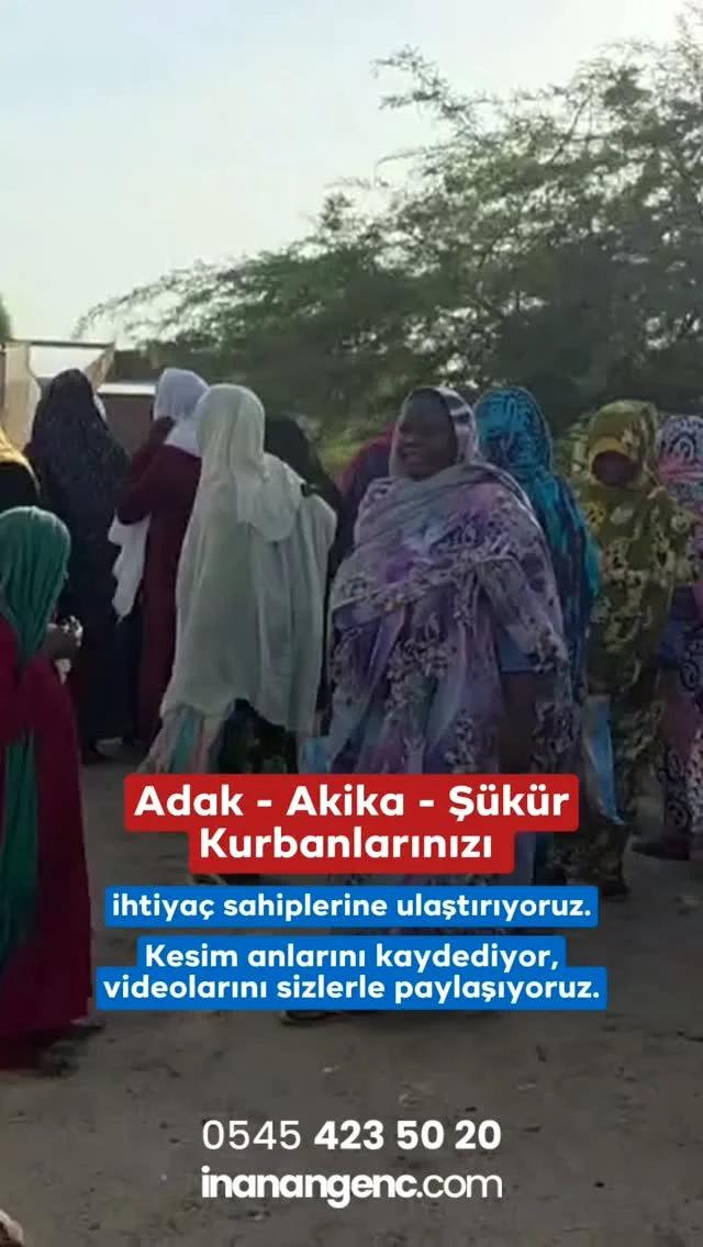 Çad’da kurban desteklerini ilim talebelerine ve ihtiyaç sahiplerine ulaştırıyoruz